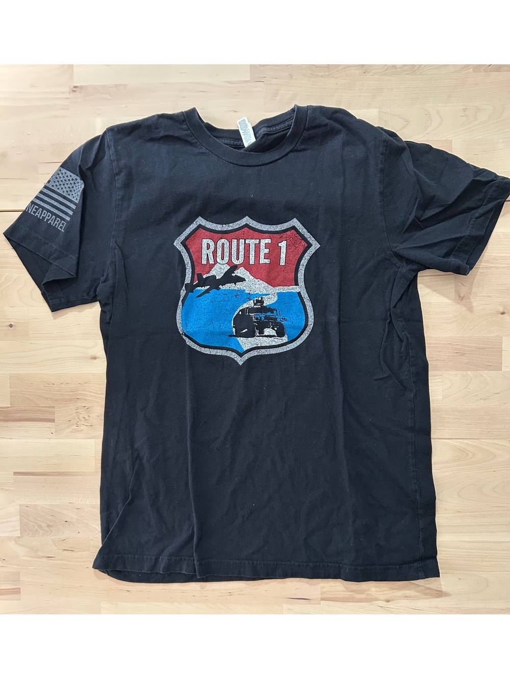 Nine Line Apparel "Route 1" Military Graphic T-Shirt - Size L